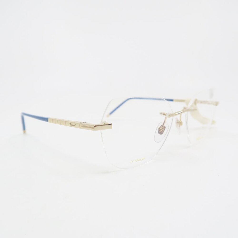 Chopard VCHG26 300B 54mm Rose Gold Titanium, Rimless, New Women's Eyeglasses.